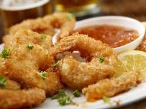 Golden Fried Prawns