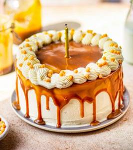 Butterscotch cake [eggless]