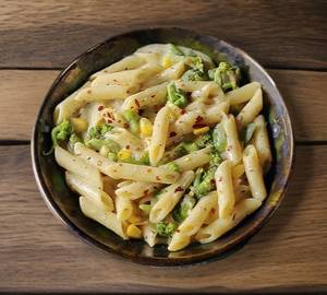 Cheesy White Sauce Pasta Veg [Penne]
