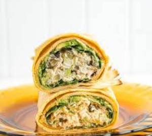 Grilled spicy paneer wrap
