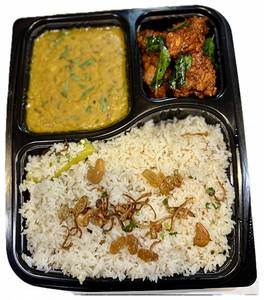 Ghee Rice Dal Fry Combo And Chicken Ghee Roast