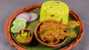 Pulao With Chicken Kasha [Serves 1]
