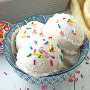 Vannilla with ice cream