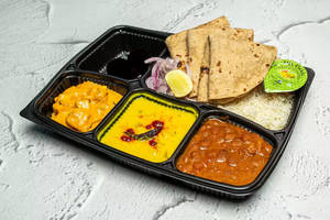 Veg Thali ( Dal+Paneer Sabji+Rice+4Roti+Salad+Papad+Sweet)