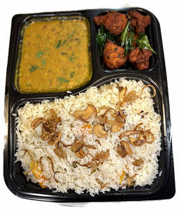 Ghee Rice Dal Fry Combo And Chicken 65