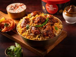 Dum Chicken Tikka Biryani (Boneless, Serves 1)