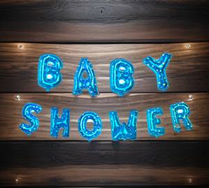 Baby shower foil balloon