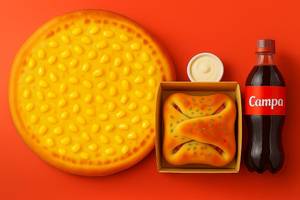 4 Course Cheese N Corn Pizza Combo Meal