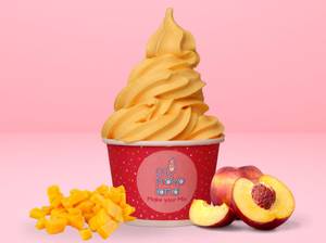 Peachy Mango Sorbet Frozen Yogurt [Fast-Friendly]
