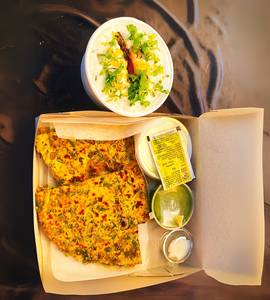 Paratha+curd Rice Combo