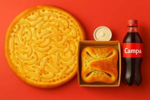 4 Course Onion Pizza Combo Meal