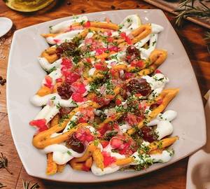 Cheese masala french fries