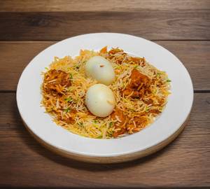 Egg chicken dum biryani