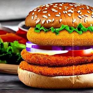 Paneer zinger burger  [ veg ]