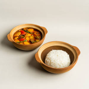 Water Chestnut Asparagus & Mushroom Sambal Sauce With Jasmine Rice