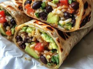 Avocado Breakfast Burrito Wrap