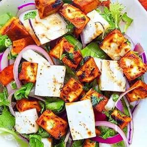 Paneer tikka salad