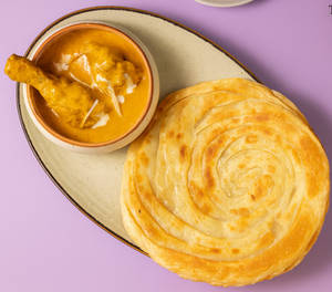 Chicken Chaap, Paratha, Meetha Thali [Laccha Paratha ( 2 pcs)]