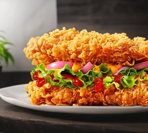 Dual Crunchy Chicken Burger