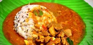 Uluntha Soru Meals With Karuvattu Kulambu