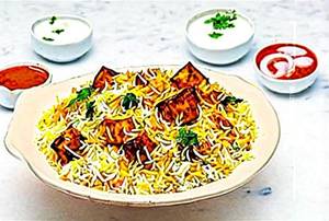 Paneer biryani