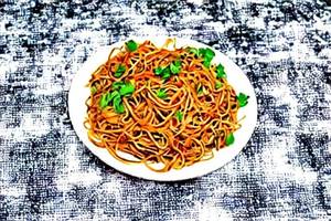Veg chilli garlic noodles