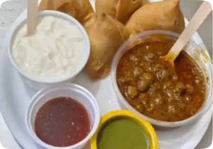 Samosa Chole Chaat