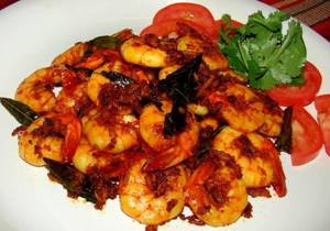 Chilly Prawns Dry