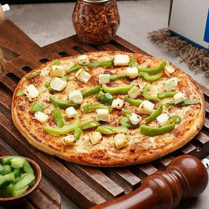 Paneer And Capsicum Pizza