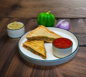 Sandwich: Protein Rich Chickpea Hung Curd Veggies (no Mayonnaise/ Cheese/ Processed Material)