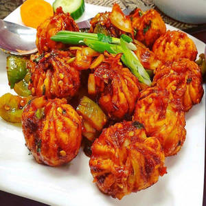 Chilly Garlic Momos