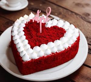 Eggless red velvet cheese cake [1 pound]