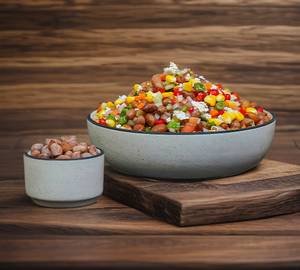 Protein Rich Peanut Chaat : Tasty Crunchy Filling Bowl