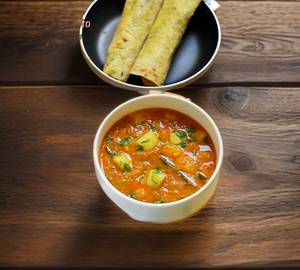 4 Chapati  with aloo tomato