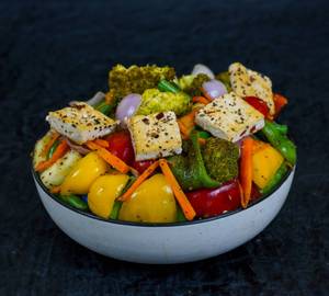 Exotic Saute Veggies And Grilled Tofu : Vegan