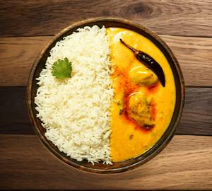 Kadhi With Chawal