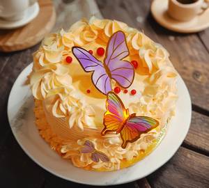 Butterscotch Butterfly Cake