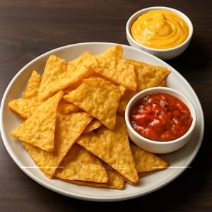 Nachos With Cheese And Salsa