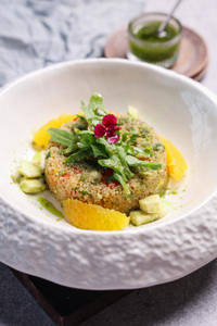 Qunioa and Avocado Salad