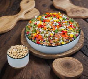 Tasty Sprouts Chaat - Healthy Protein Salad with Soya Nuts