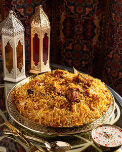 Mutton Dum Biryani.