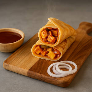 Paneer Tikka Paratha Kathi Roll