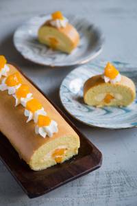Mango cream roll
