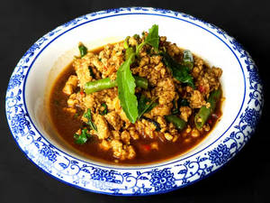Spicy Thai Basil Prawns
