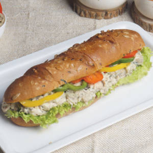 Multigrain Baguette with Smoked Chicken