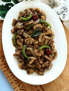 Mushroom Pepper Fry