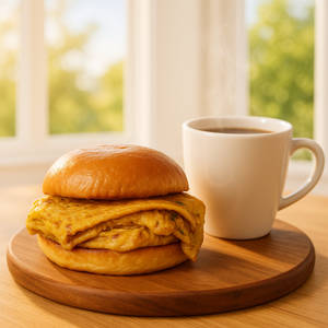 Maska Bun Omelette/Bhurji with Large Tea