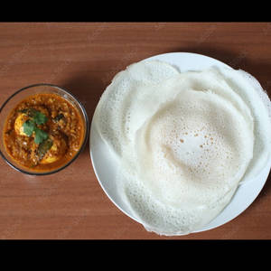 Egg Roast + 3 Palappam