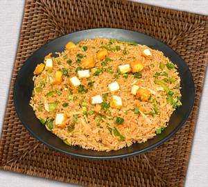 Jain Paneer Fried Rice No Onion No Garlic