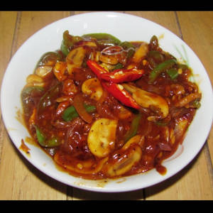 Chilly Mushroom Dry
